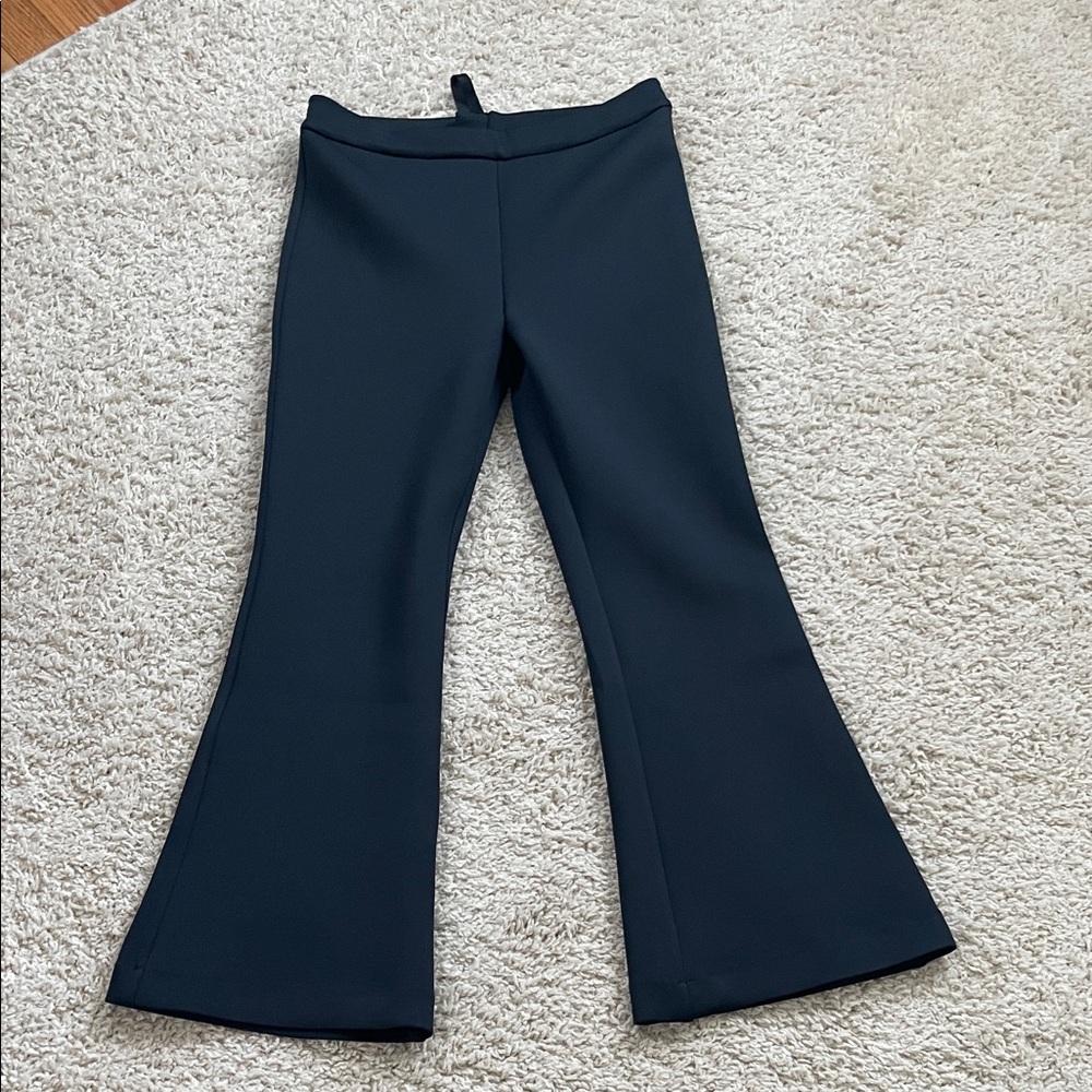Cynthia Rowley cropped scuba Black Flared Ponte Pants